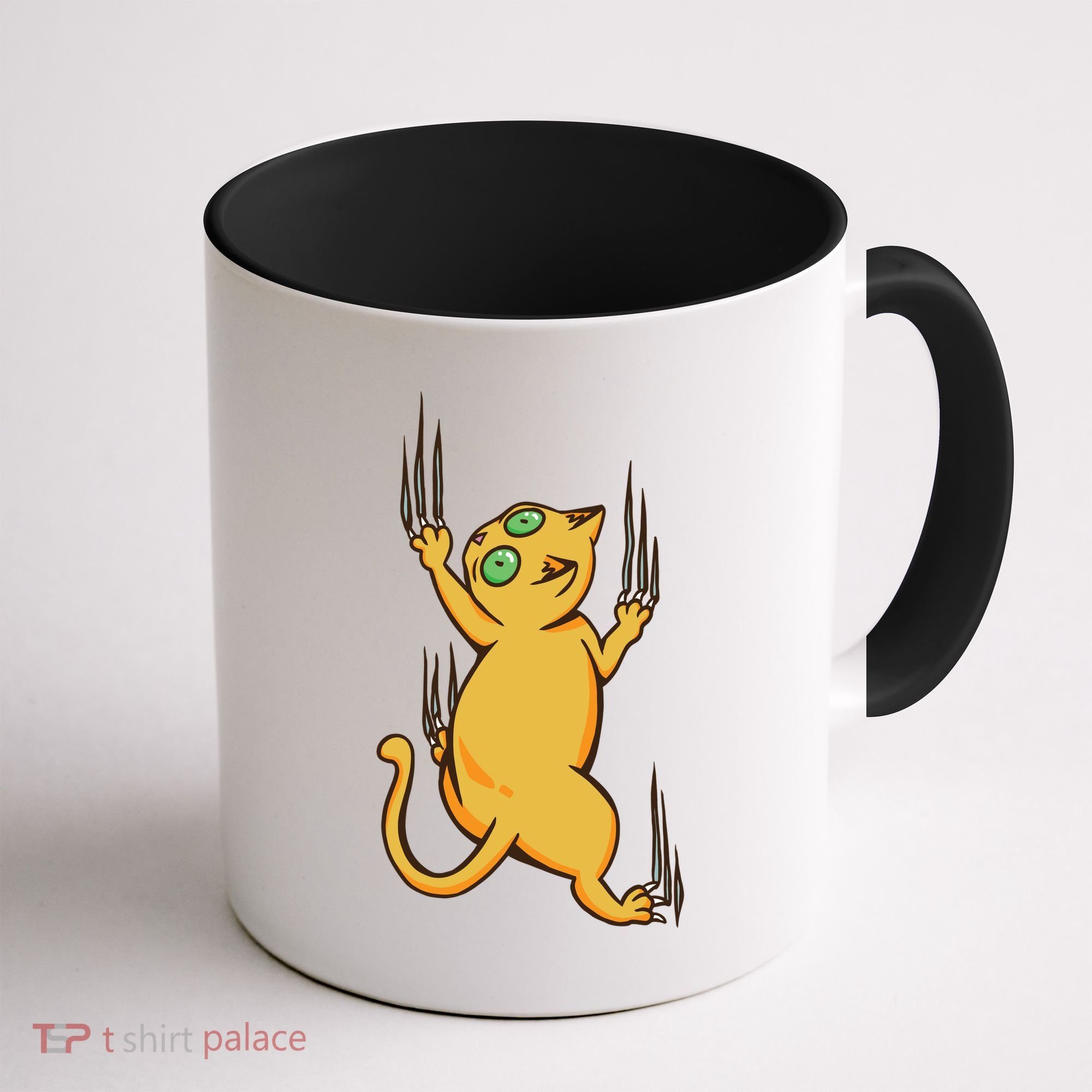 Cat Climbing Coffee Mug