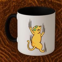 Cat Climbing Coffee Mug thumb 2