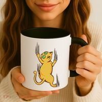 Cat Climbing Coffee Mug thumb 3