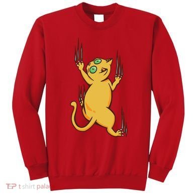 Cat Climbing Sweatshirt