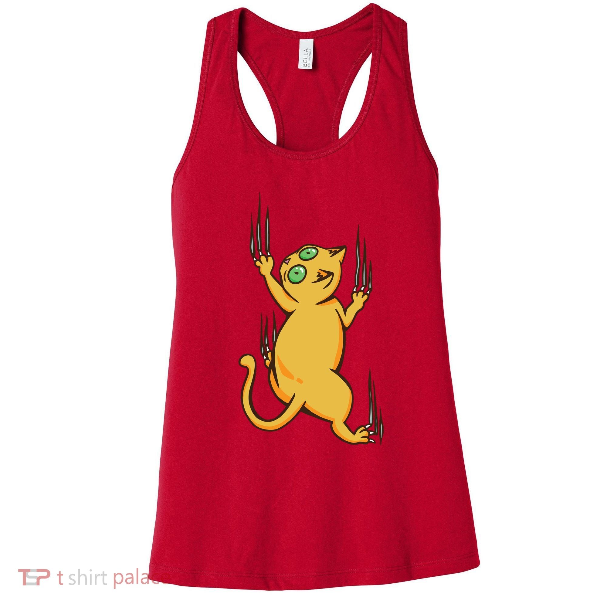 Cat Climbing Women's Tank Top