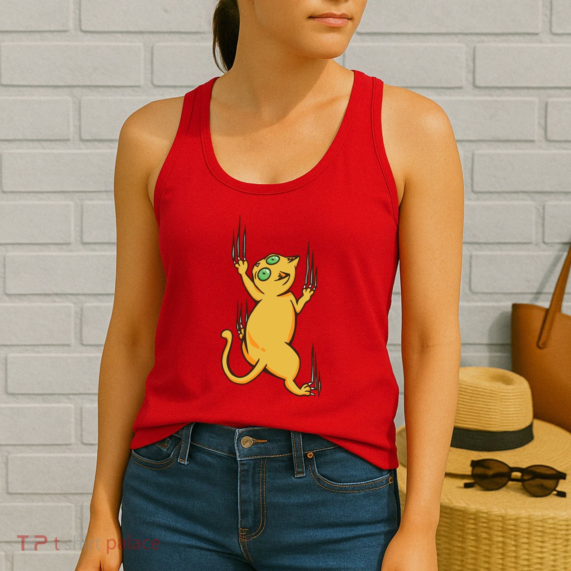 Cat Climbing Women's Tank Top