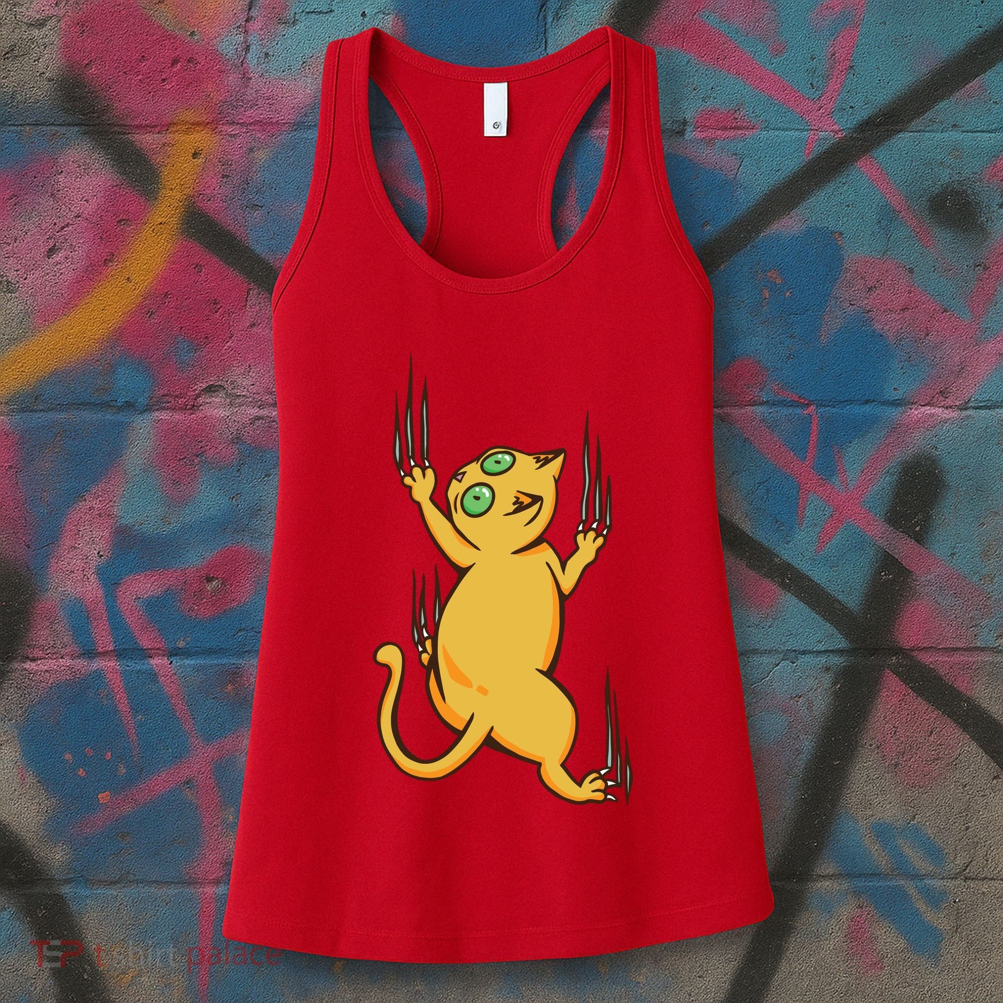 Cat Climbing Women's Tank Top