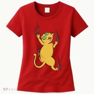 Cat Climbing Women's T-Shirt