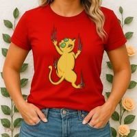 Cat Climbing Women's T-Shirt thumb 2
