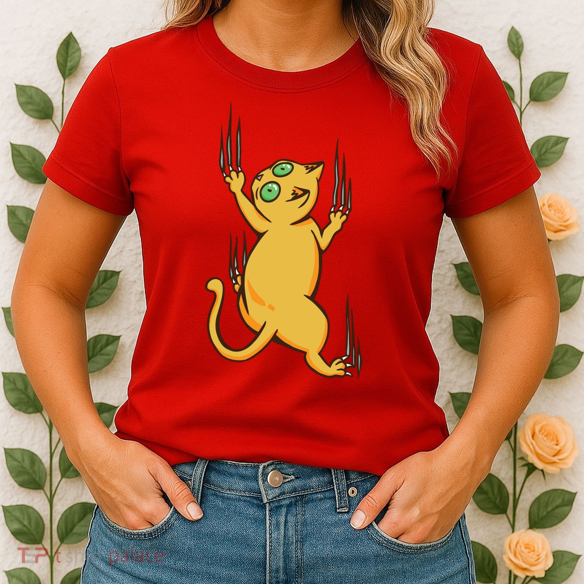 Cat Climbing Women's T-Shirt