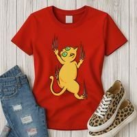 Cat Climbing Women's T-Shirt thumb 3
