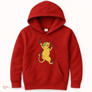 Cat Climbing Kids Hoodie
