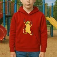 Cat Climbing Kids Hoodie thumb 2
