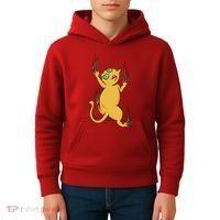 Cat Climbing Kids Hoodie thumb 4
