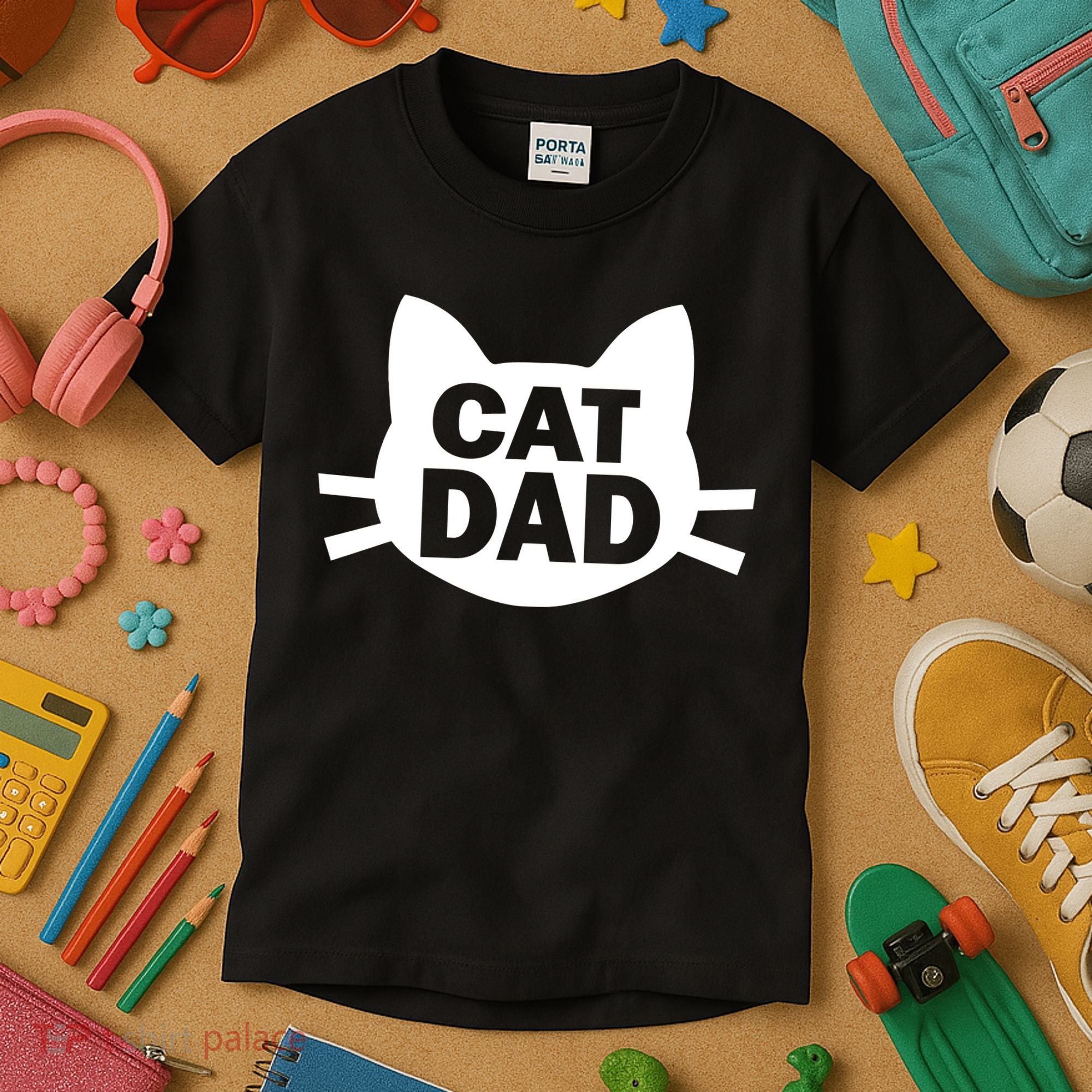 Cat Dad Kids T-Shirt