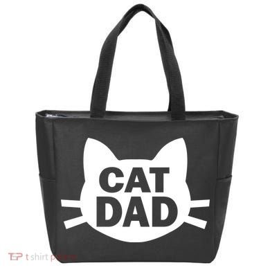 Cat Dad Tote Bag