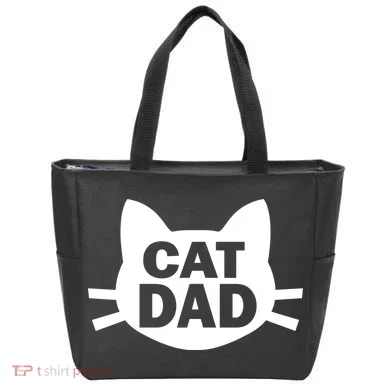 Cat Dad Tote Bag