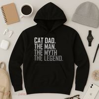 Cat Dad The Man Myth Legend Hoodie thumb 3