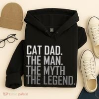 Cat Dad The Man Myth Legend Hoodie thumb 4