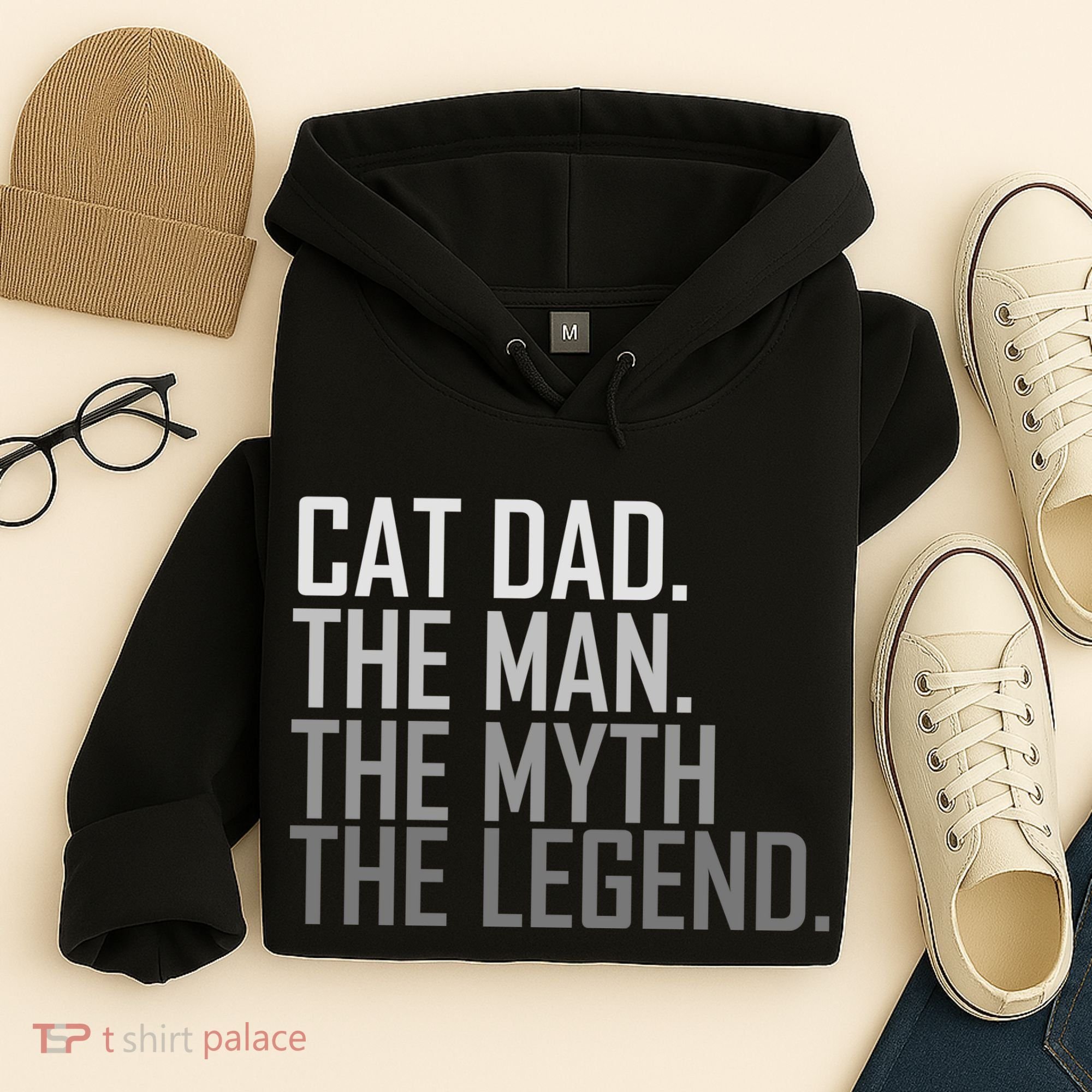 Cat Dad The Man Myth Legend Hoodie