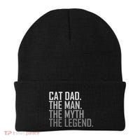 Cat Dad The Man Myth Legend Beanie thumb 0