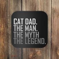 Cat Dad The Man Myth Legend Coaster thumb 0