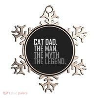 Cat Dad The Man Myth Legend Ornament thumb 0