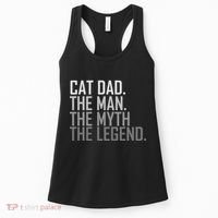 Cat Dad The Man Myth Legend Women's Tank Top thumb 0