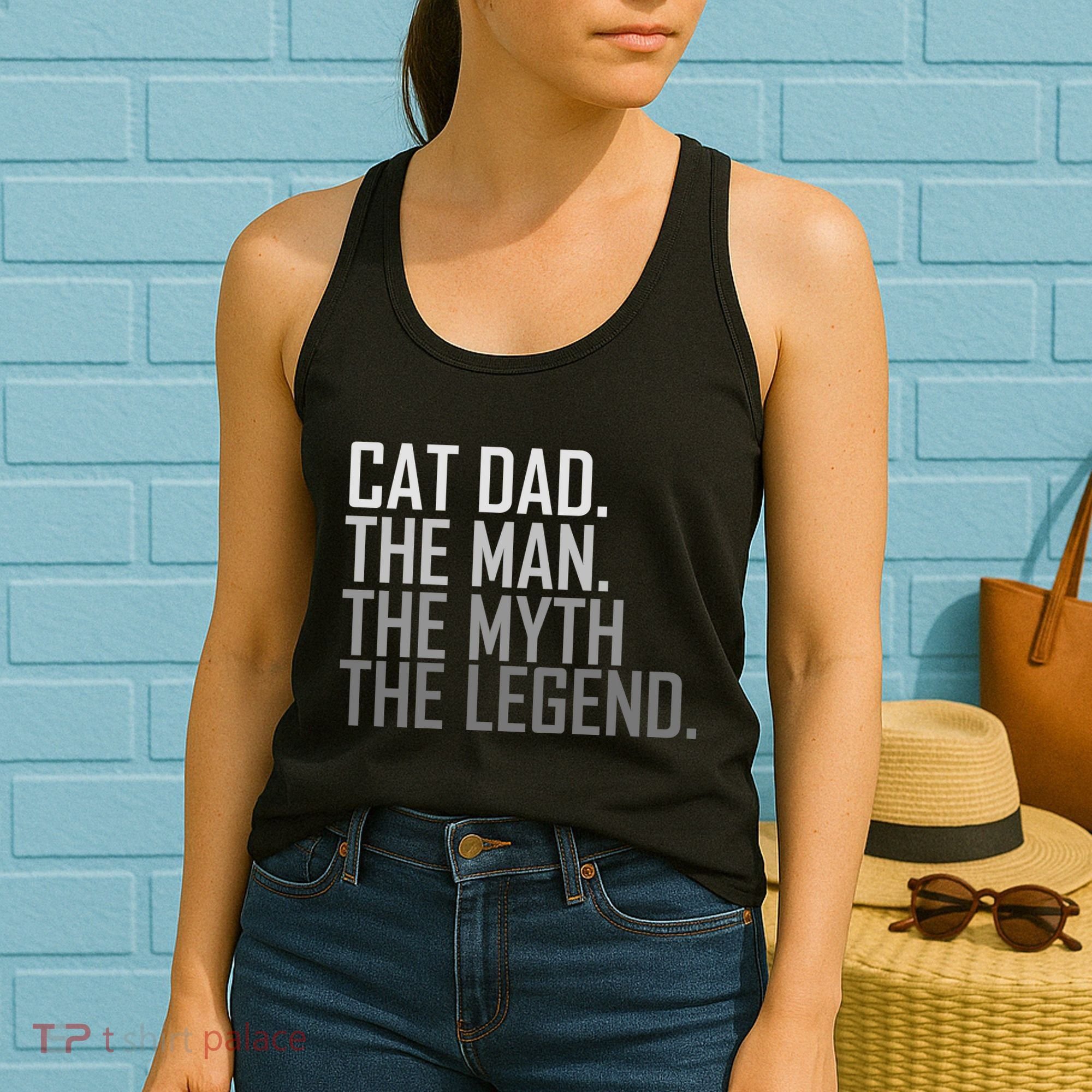 Cat Dad The Man Myth Legend Women's Tank Top