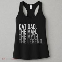 Cat Dad The Man Myth Legend Women's Tank Top thumb 3