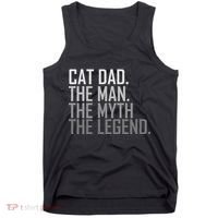 Cat Dad The Man Myth Legend Tank Top thumb 0