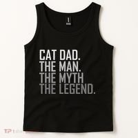 Cat Dad The Man Myth Legend Tank Top thumb 2