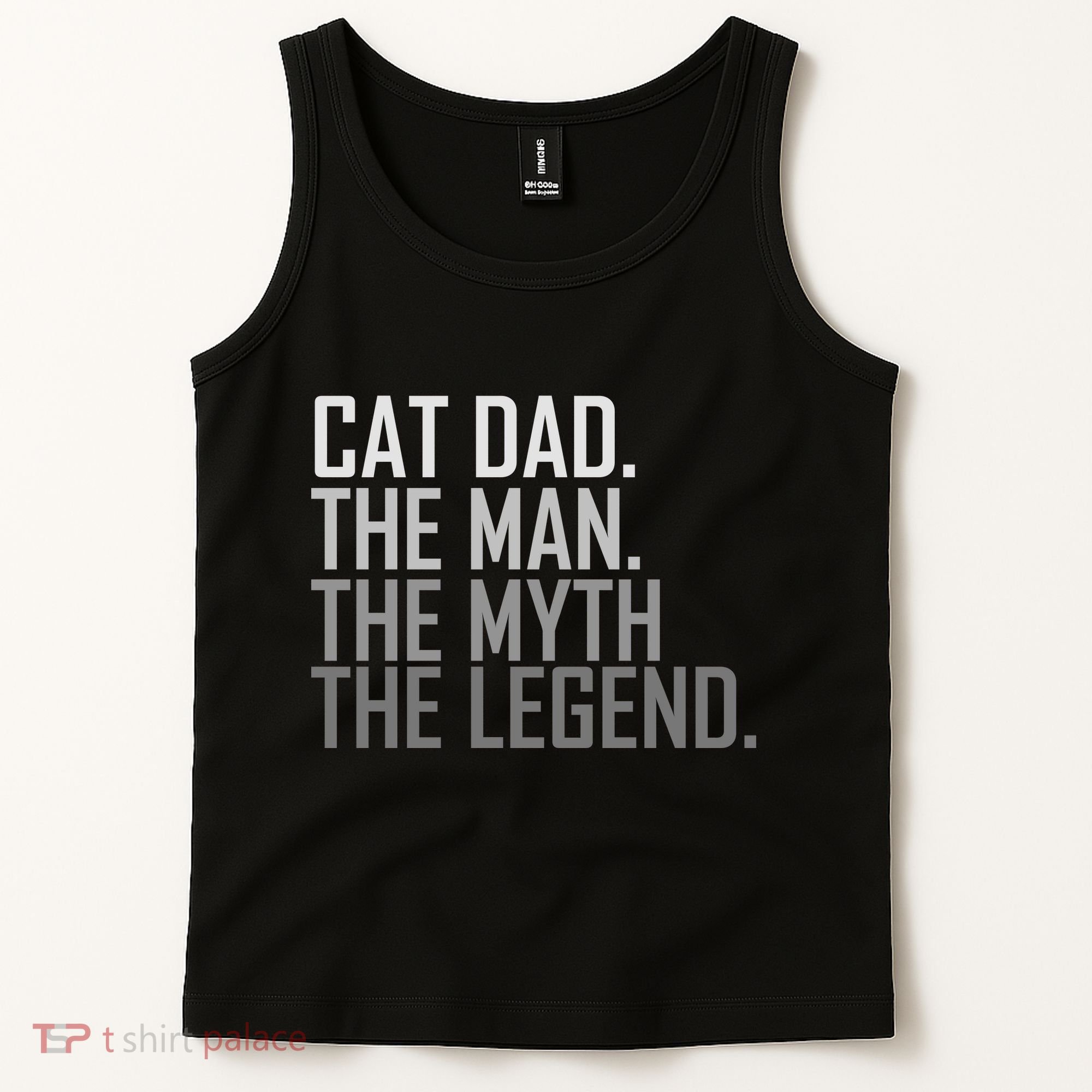 Cat Dad The Man Myth Legend Tank Top
