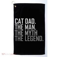 Cat Dad The Man Myth Legend Golf Towel thumb 0