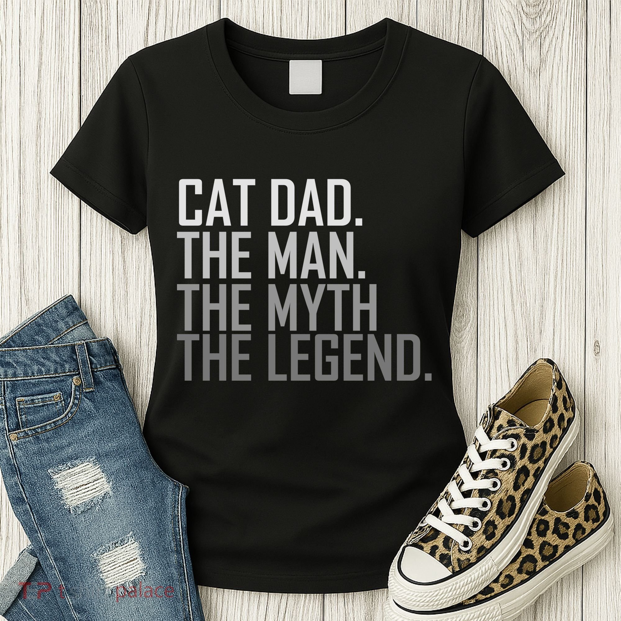 Cat Dad The Man Myth Legend Women's T-Shirt