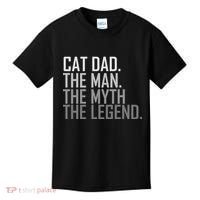 Cat Dad The Man Myth Legend Kids T-Shirt thumb 0