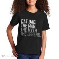 Cat Dad The Man Myth Legend Kids T-Shirt thumb 2