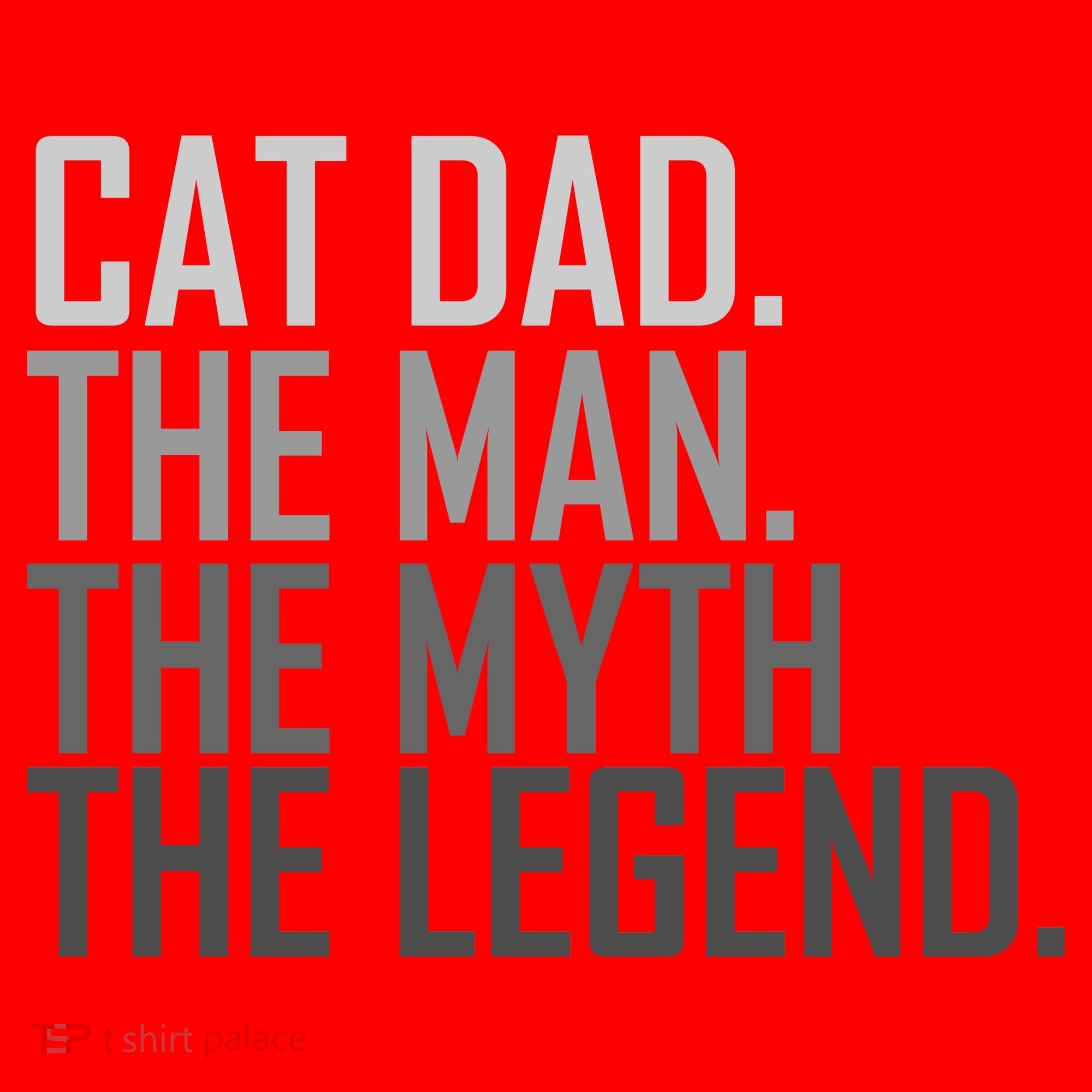 Cat Dad The Man Myth Legend Santa Hat