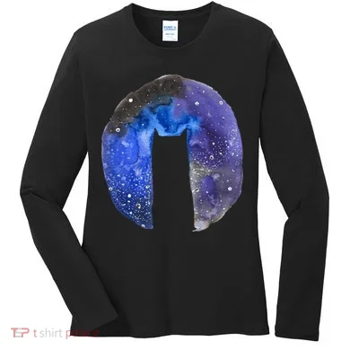Cat Galaxy Women's Long Sleeve Shirt