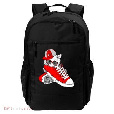 Cat In Red Sneakers Backpack
