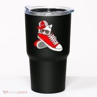 Cat In Red Sneakers Tumbler thumb 0