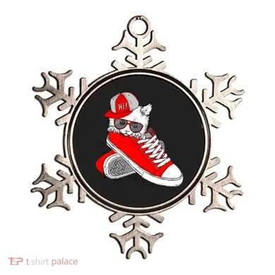 Cat In Red Sneakers Ornament