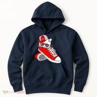 Cat In Red Sneakers Hoodie thumb 0