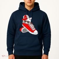 Cat In Red Sneakers Hoodie thumb 2