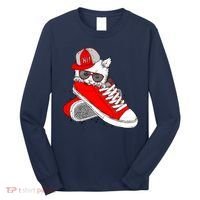 Cat In Red Sneakers Long Sleeve Shirt thumb 0