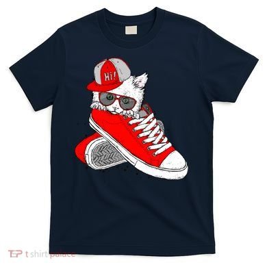 Cat In Red Sneakers T-Shirt
