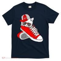 Cat In Red Sneakers T-Shirt thumb 0
