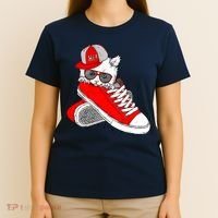 Cat In Red Sneakers T-Shirt thumb 4