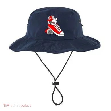 Cat In Red Sneakers Bucket Hat