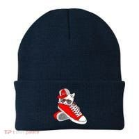 Cat In Red Sneakers Beanie thumb 0