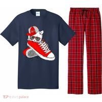 Cat In Red Sneakers Pajama Set thumb 0