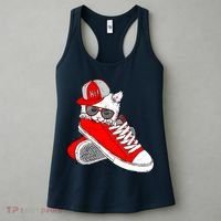 Cat In Red Sneakers Women's Tank Top thumb 3