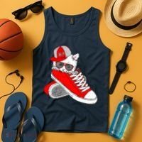 Cat In Red Sneakers Tank Top thumb 4