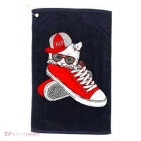 Cat In Red Sneakers Golf Towel thumb 0